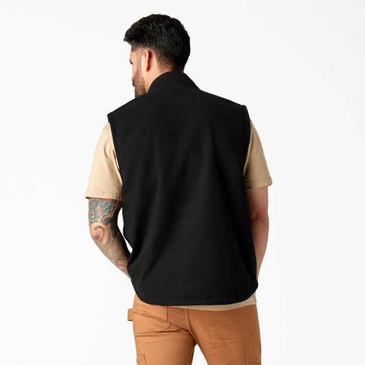 Duck Canvas High Pile Fleece Lined Vest | Dickies Men